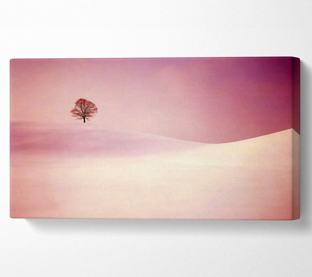  A Canvas Print of The Lonesome Winter Tree Canvas Print