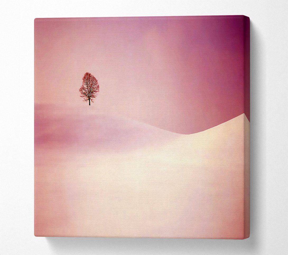  A Canvas Print of The Lonesome Winter Tree Canvas Print
