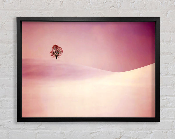 The Lonesome Winter Tree Framed Print