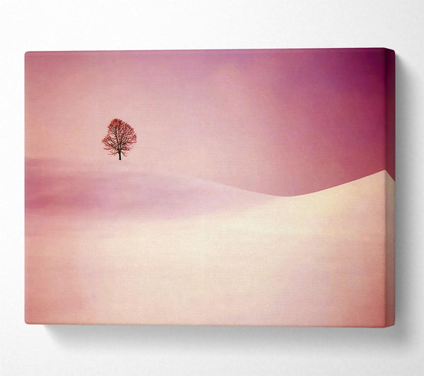  A Canvas Print of The Lonesome Winter Tree Canvas Print