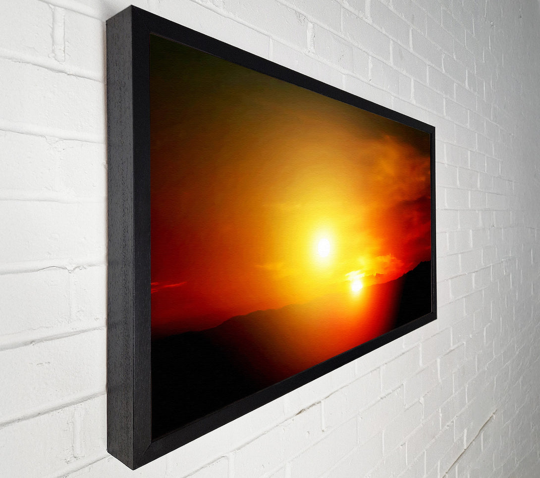  A Canvas Print of Blazing Sun Duo Canvas Print