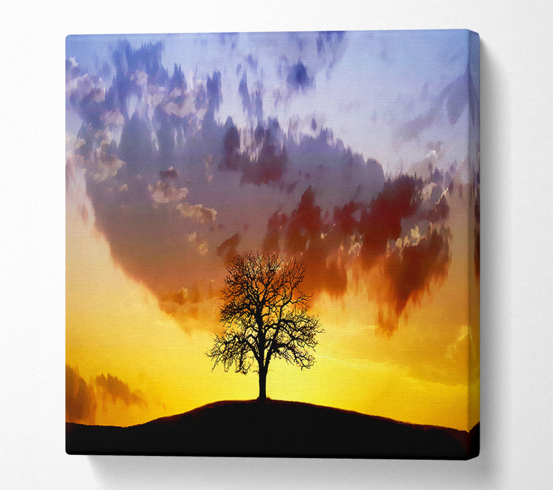  A Canvas Print of Tree In The Morning Light Canvas Print