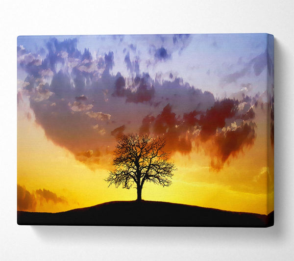 A Canvas Print of Tree In The Morning Light Canvas Print
