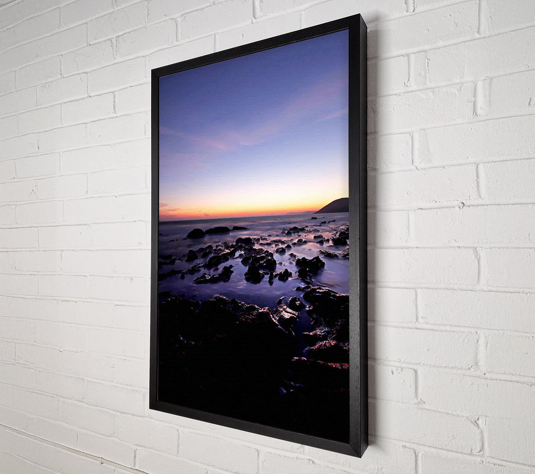  A Canvas Print of Ocean Rocks At First Light Canvas Print