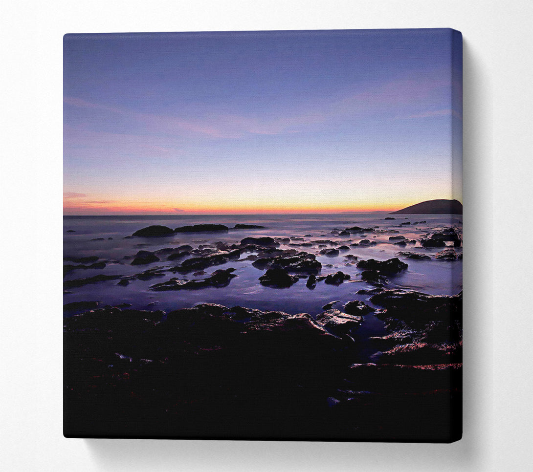  A Canvas Print of Ocean Rocks At First Light Canvas Print