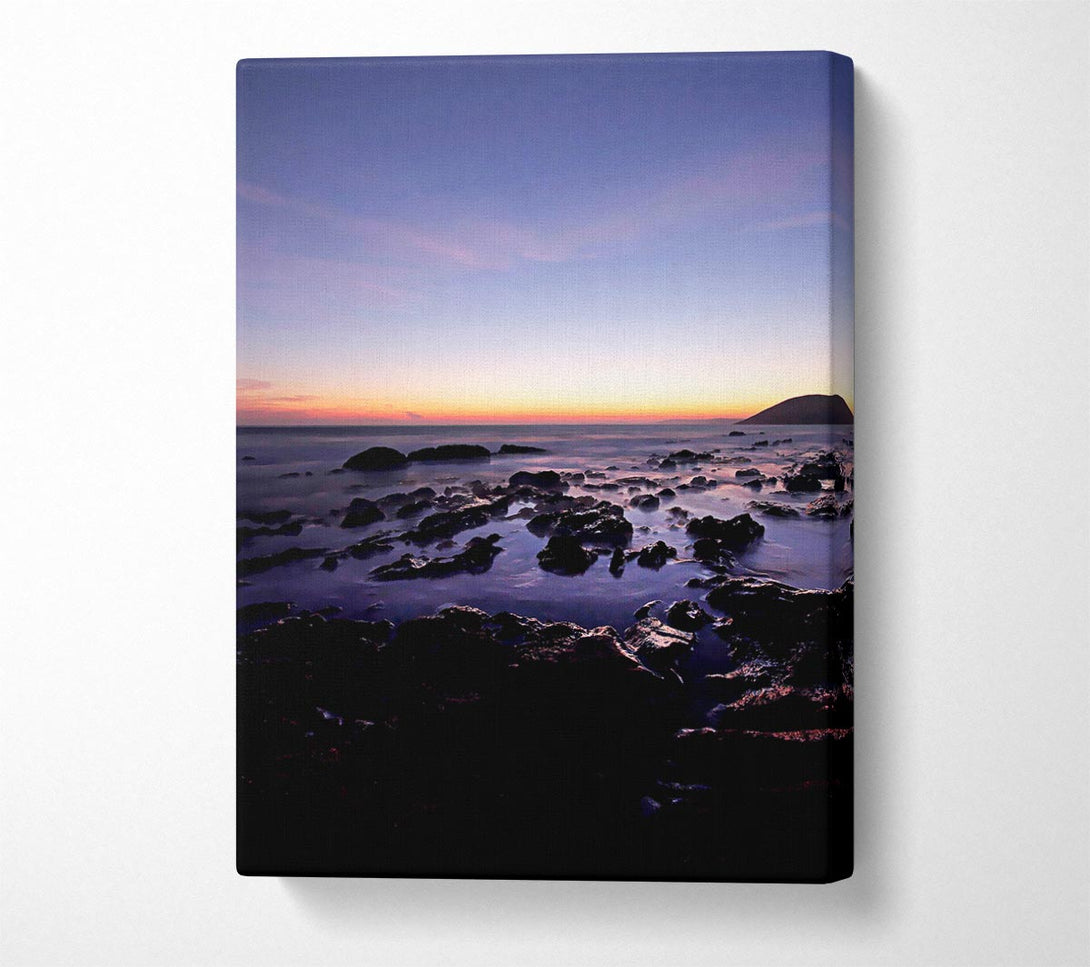  A Canvas Print of Ocean Rocks At First Light Canvas Print