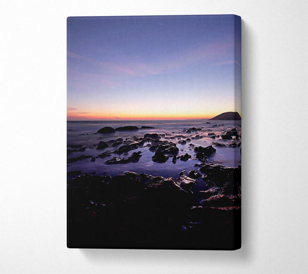  A Canvas Print of Ocean Rocks At First Light Canvas Print