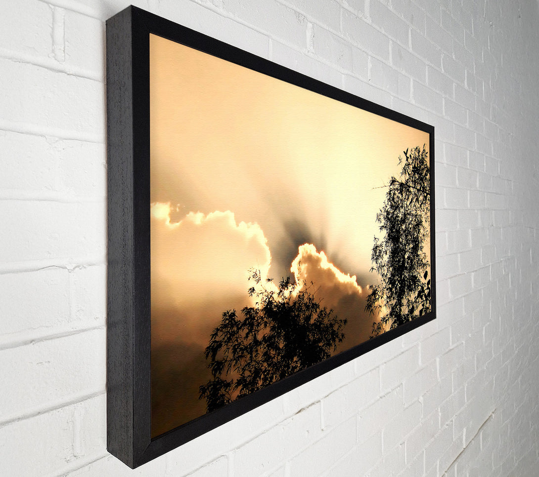  A Canvas Print of Heavens Sunrays Canvas Wall Art