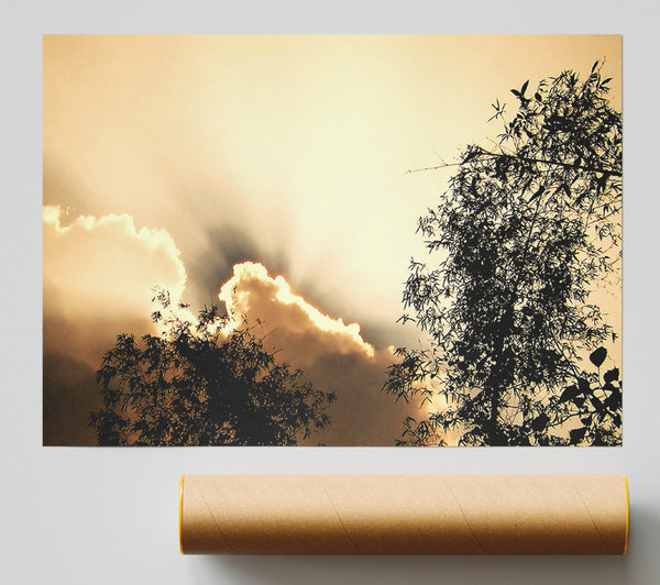 Heavens Sunrays Giclee Print
