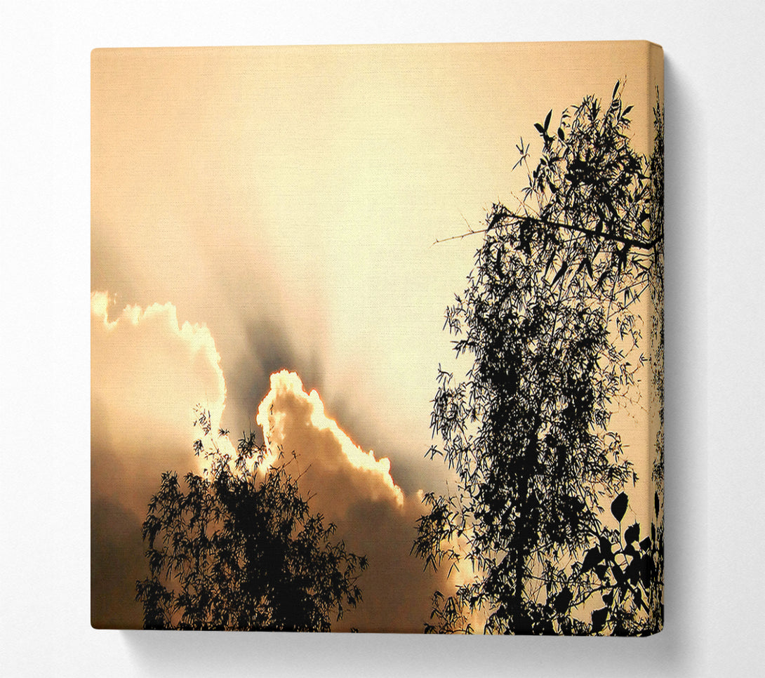  A Canvas Print of Heavens Sunrays Canvas Wall Art