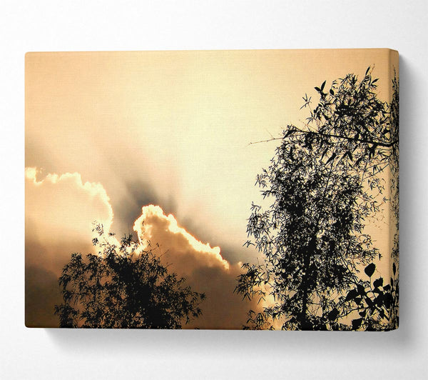  A Canvas Print of Heavens Sunrays Canvas Wall Art
