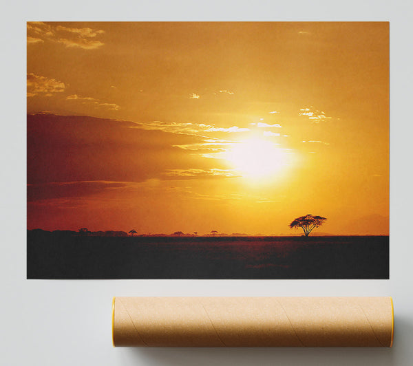 Golden Sunrise Poster