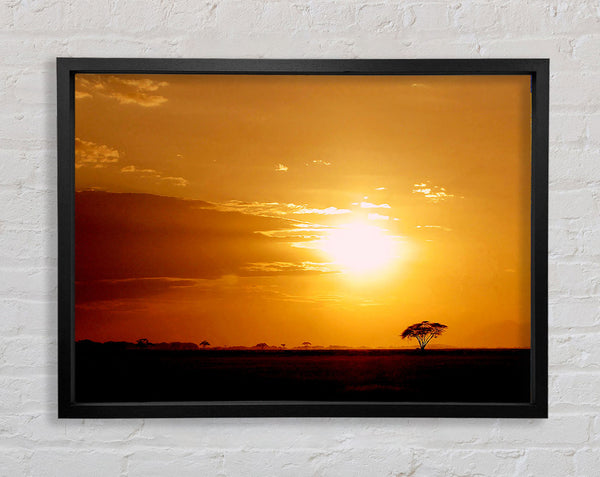 Goldener Sonnenaufgang
