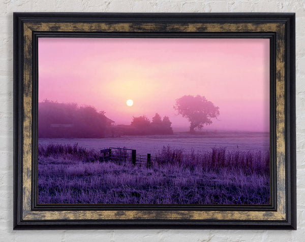 Surreal Winter Countryside Framed Print