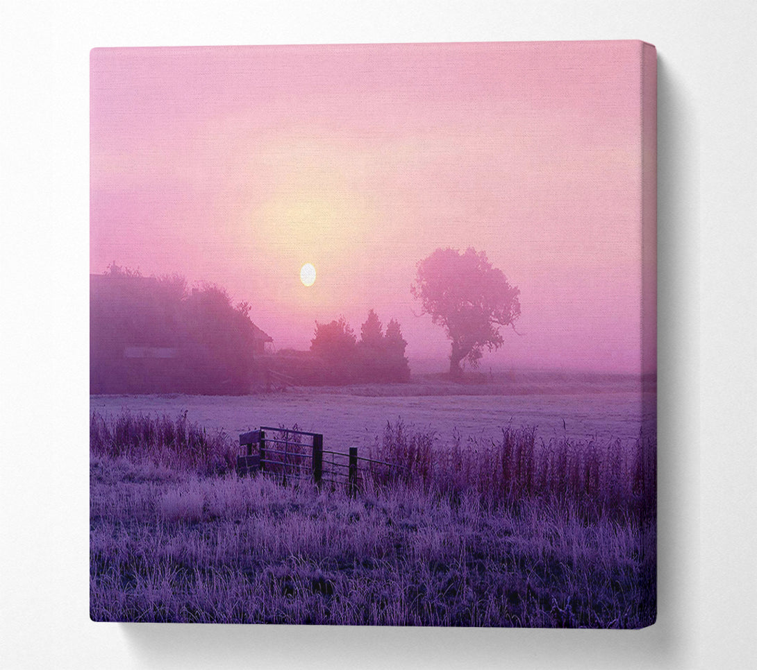  A Canvas Print of Surreal Winter Countryside Canvas Art