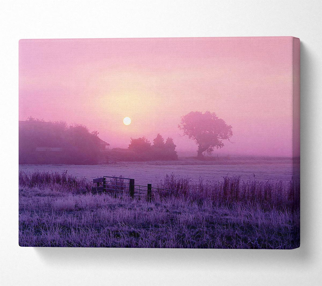  A Canvas Print of Surreal Winter Countryside Canvas Art
