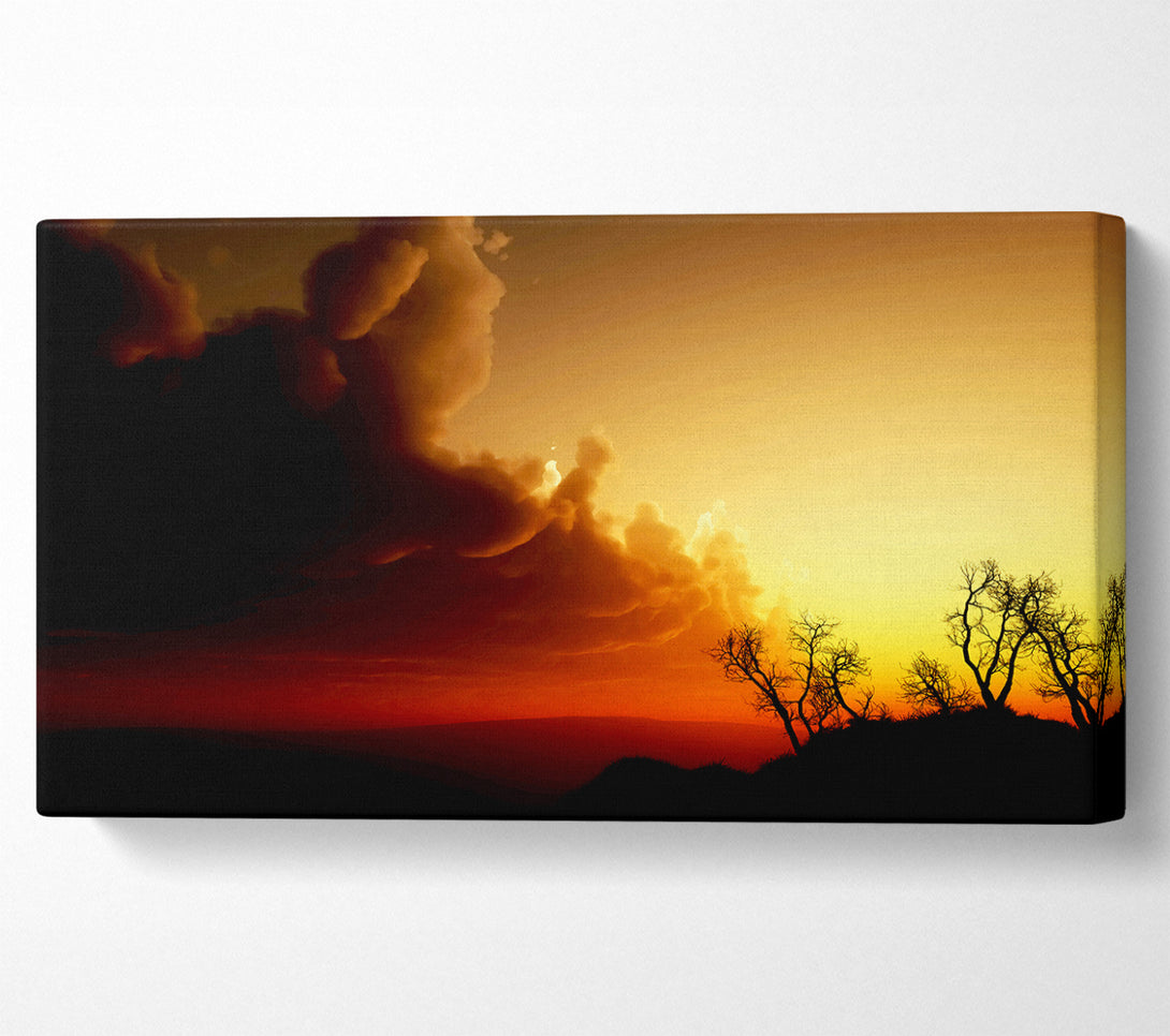  A Canvas Print of Stunning Sun Clouds Canvas Art