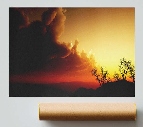 Stunning Sun Clouds Poster