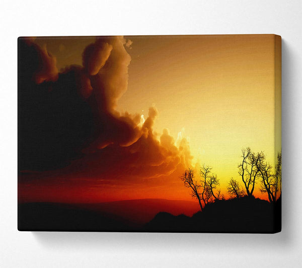  A Canvas Print of Stunning Sun Clouds Canvas Art
