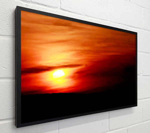 Sun Through The Red Clouds