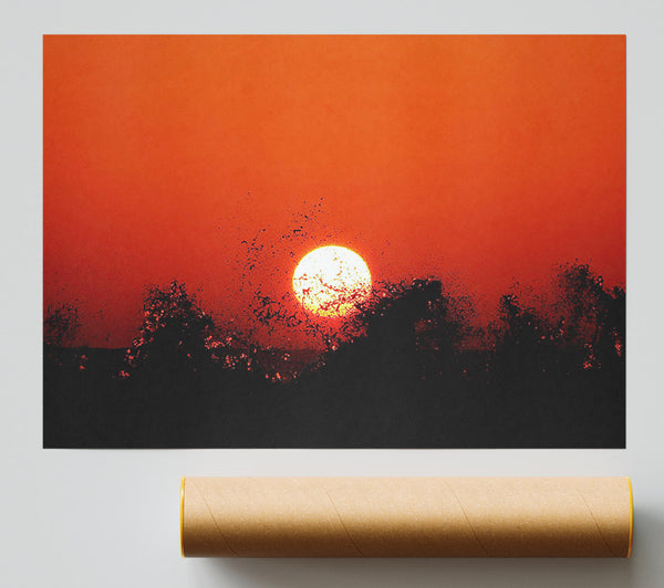Red Sun Delight Poster