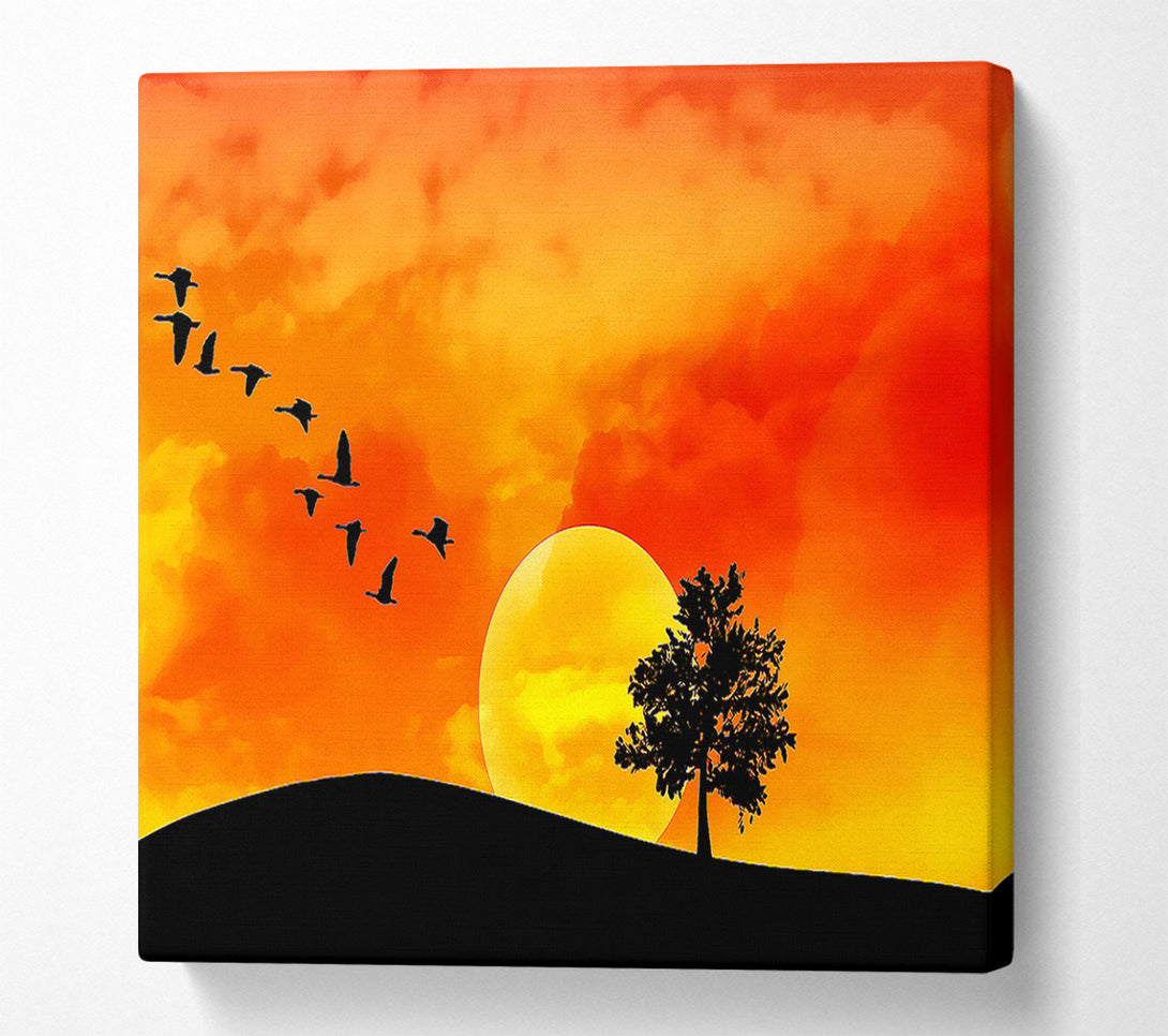  A Canvas Print of Migrate Canvas Wall Art