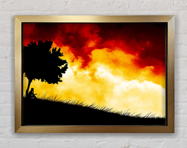 Feuer Himmel Rot