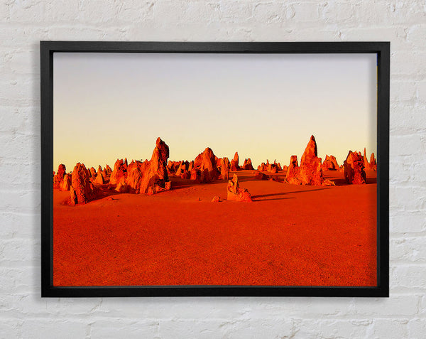 The Desert Rocks Framed Print