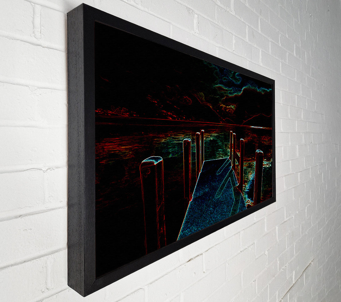  A Canvas Print of Abstract Pier Canvas Wall Art