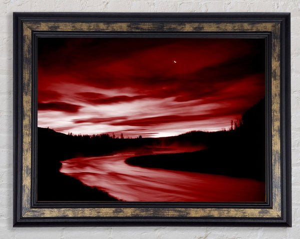 Red River Storms Framed Print