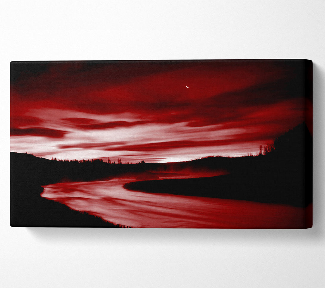  A Canvas Print of Red River Storms Canvas Art