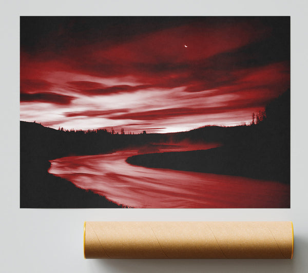 Red River Storms Giclee Print