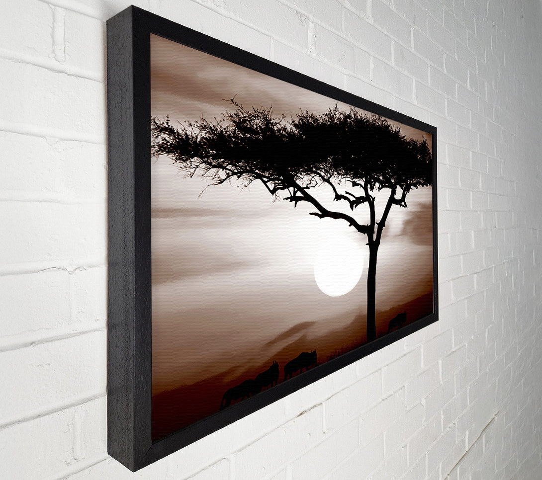  A Canvas Print of African Safari Brown Canvas Wall Art