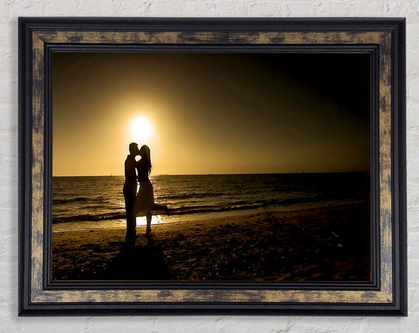 Beach Lovers Framed Print