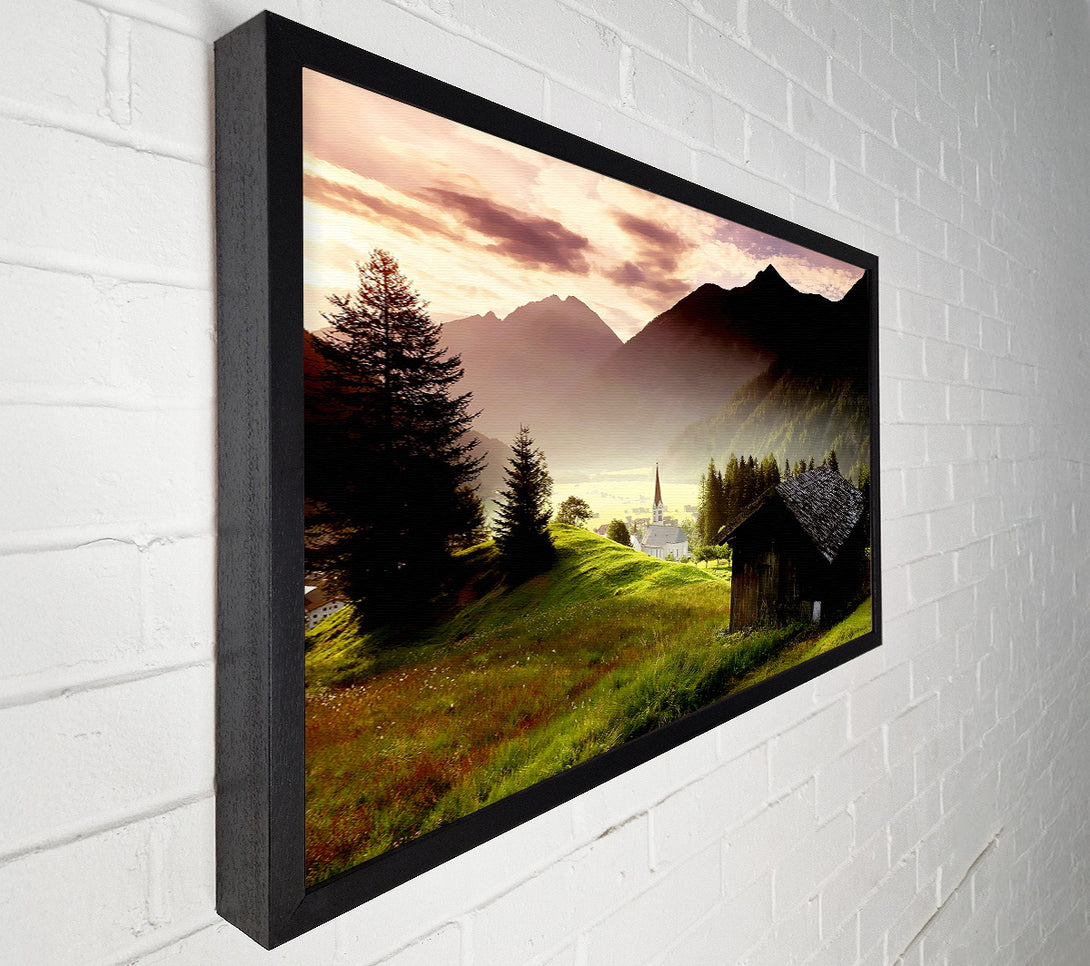  A Canvas Print of Valley Mist Canvas Print