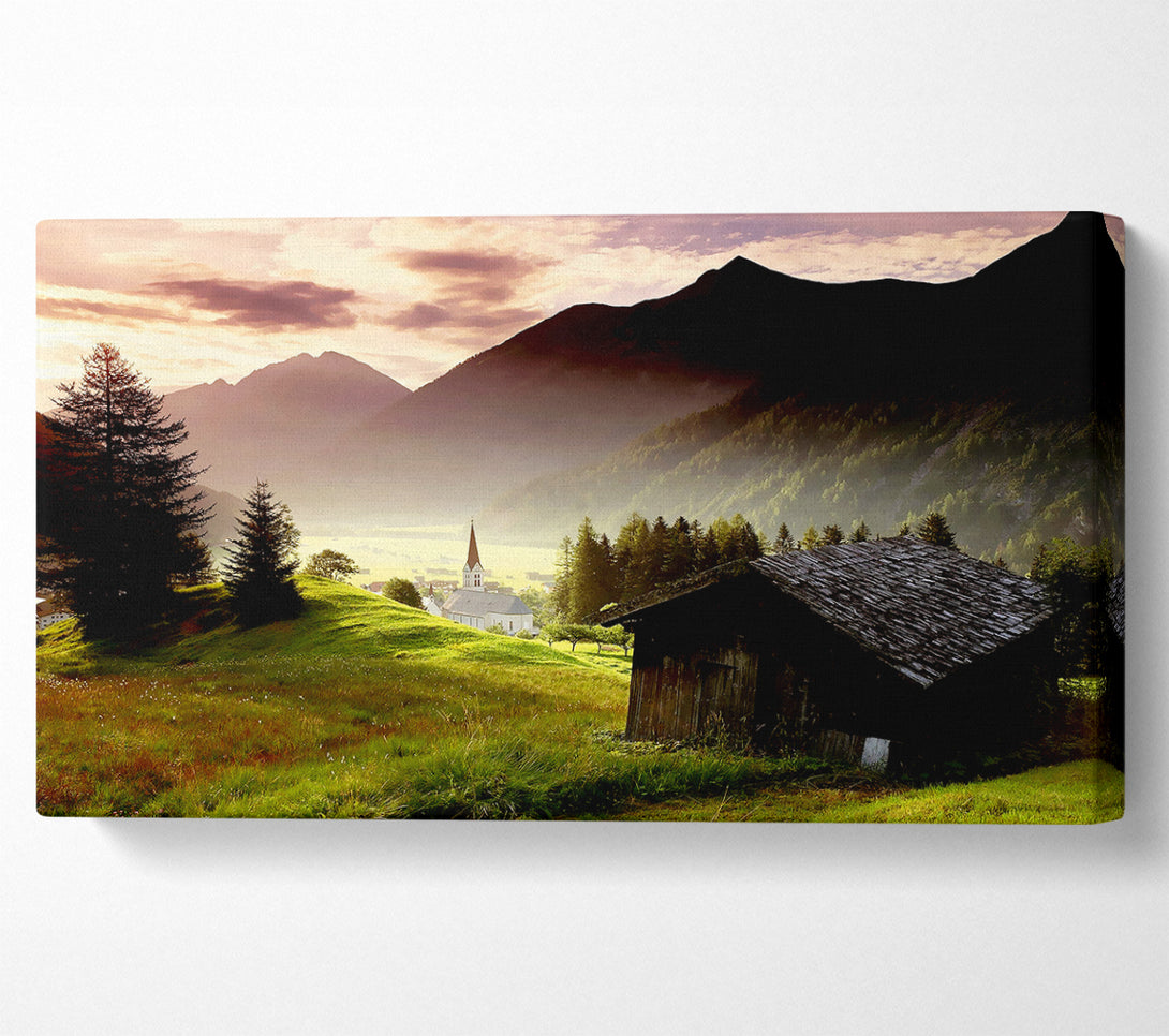  A Canvas Print of Valley Mist Canvas Print