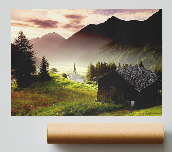 Valley Mist Poster
