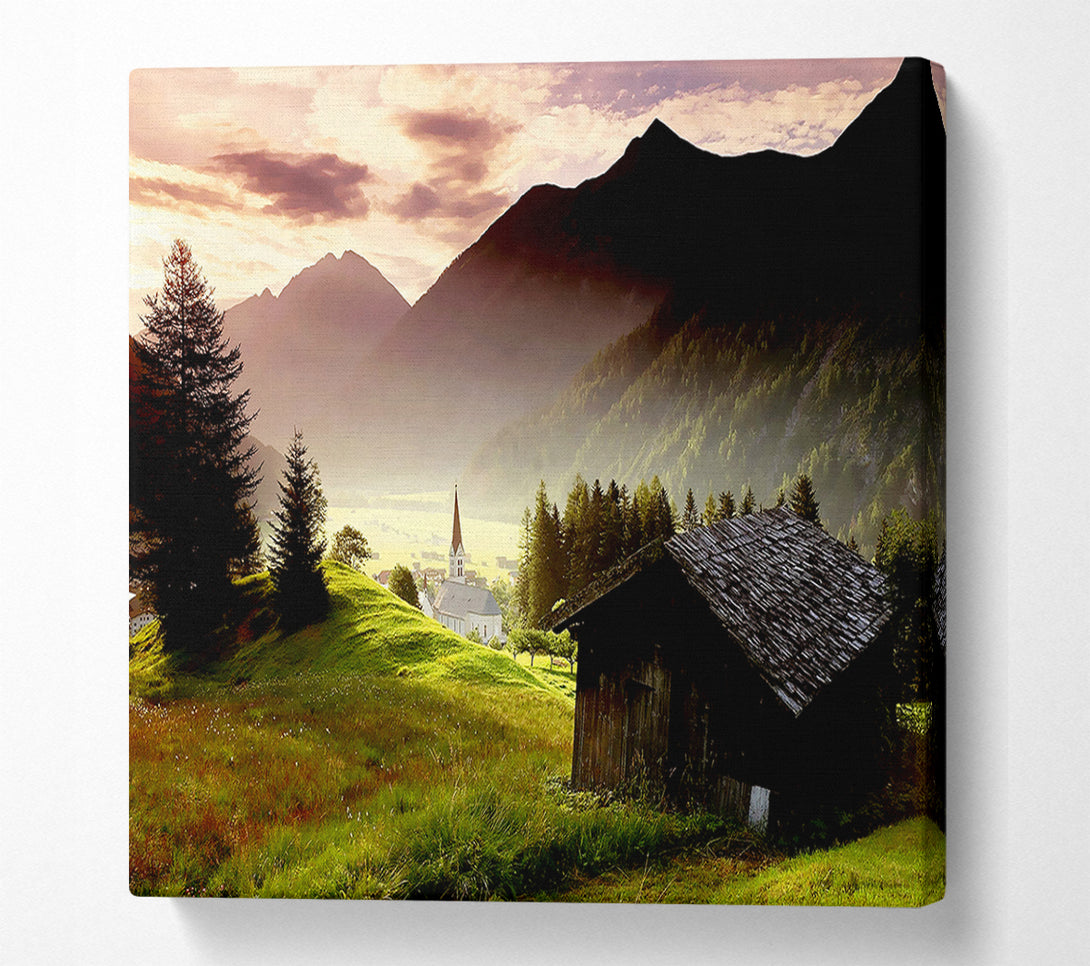  A Canvas Print of Valley Mist Canvas Print