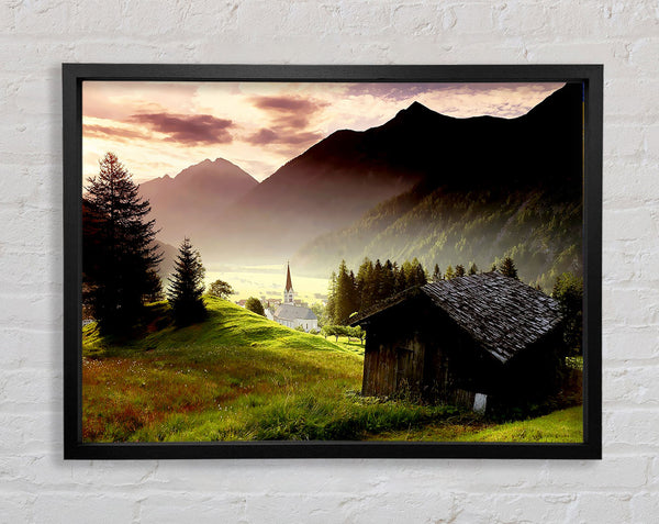 Valley Mist Framed Print