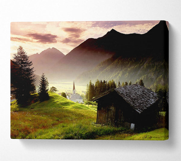  A Canvas Print of Valley Mist Canvas Print