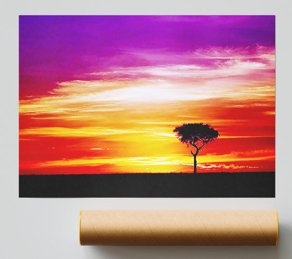 Lonsome Tree Print
