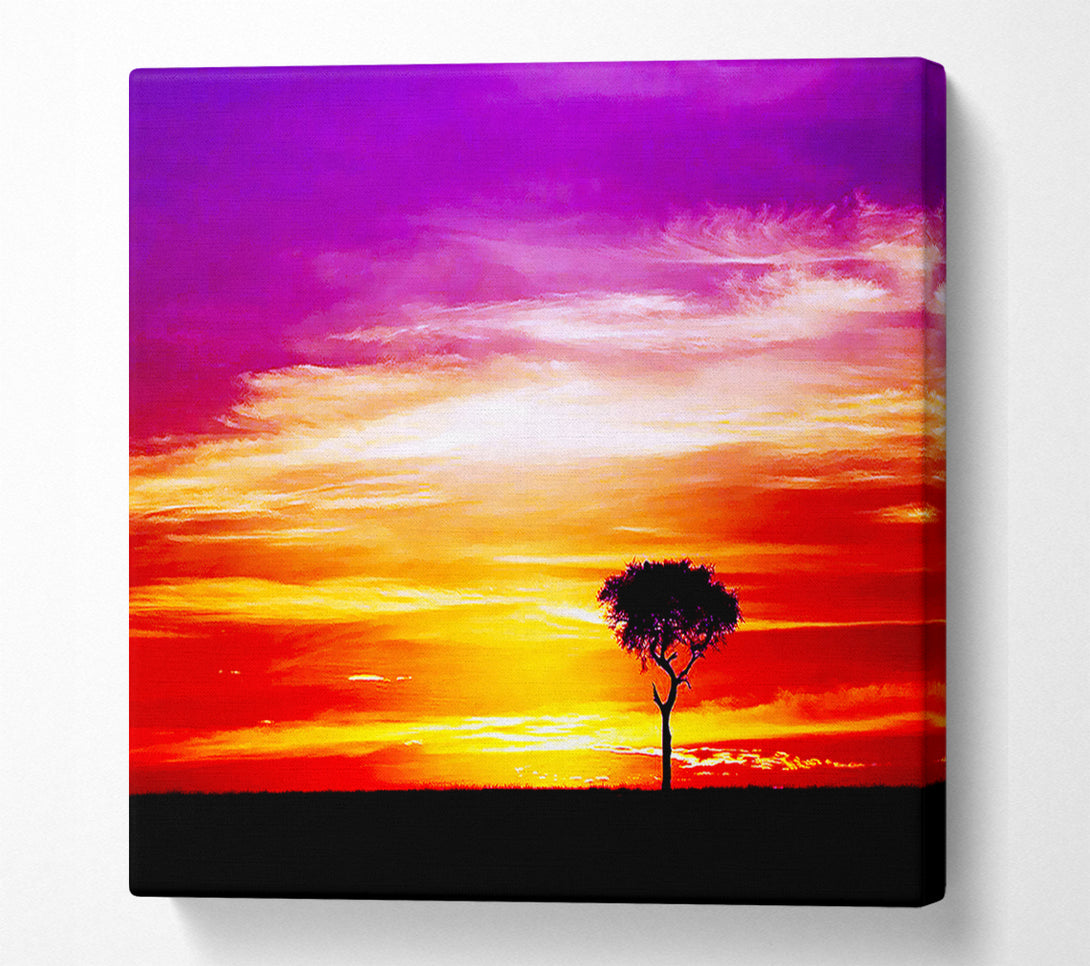  A Canvas Print of Lonsome Tree Canvas Art