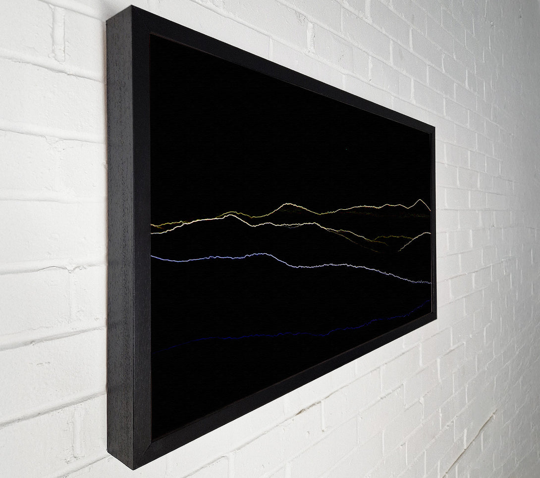  A Canvas Print of Abstract Neon Landscape 11 Canvas Wall Art