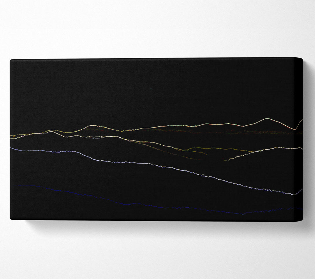  A Canvas Print of Abstract Neon Landscape 11 Canvas Wall Art