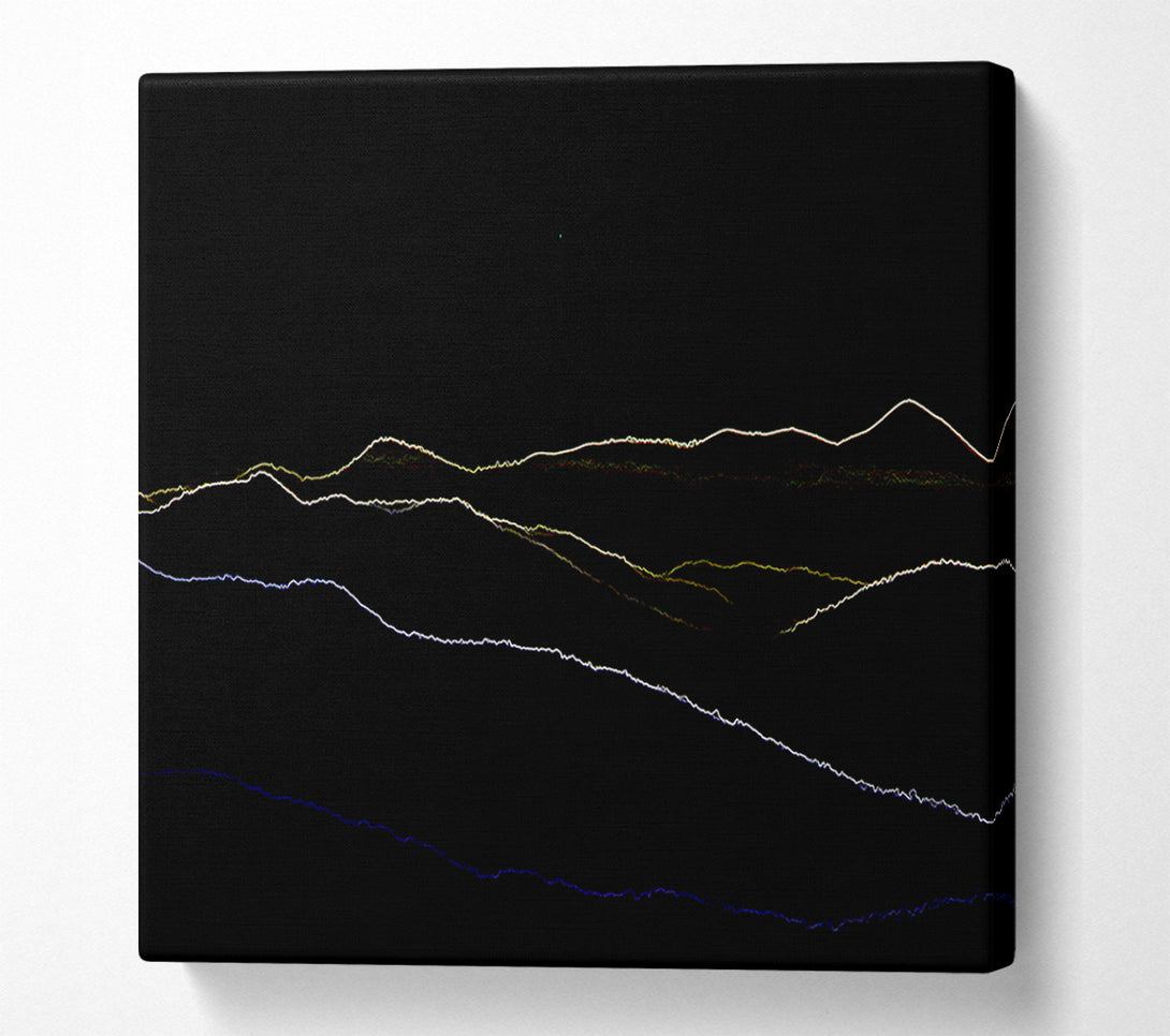  A Canvas Print of Abstract Neon Landscape 11 Canvas Wall Art