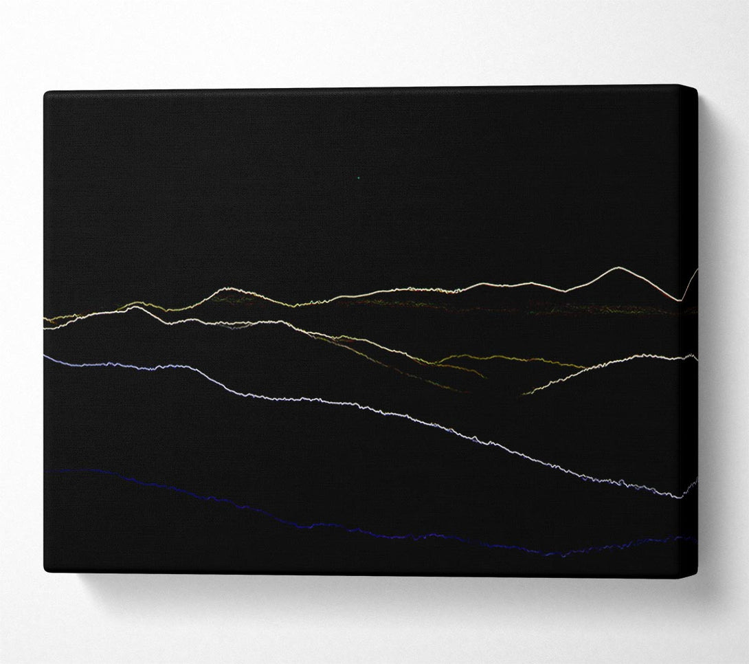  A Canvas Print of Abstract Neon Landscape 11 Canvas Wall Art