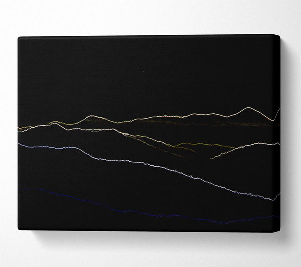  A Canvas Print of Abstract Neon Landscape 11 Canvas Wall Art