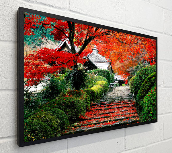 Red Autumn Garden
