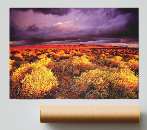 Storm Over Desert Giclee Print