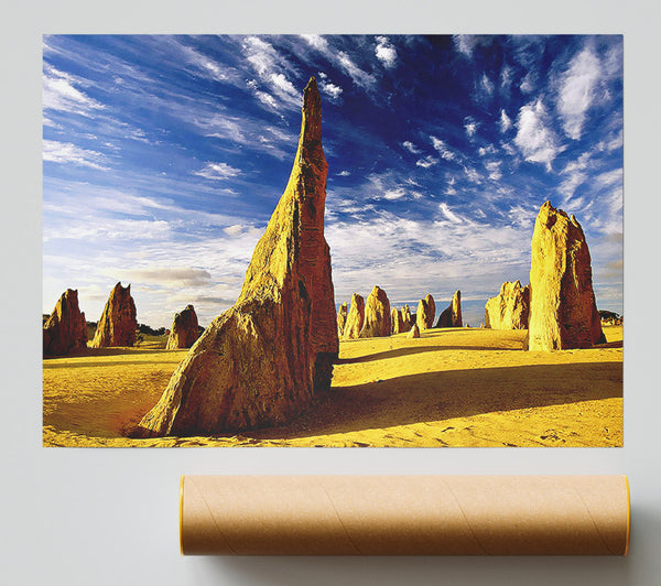 Desert Architecture Skies Print